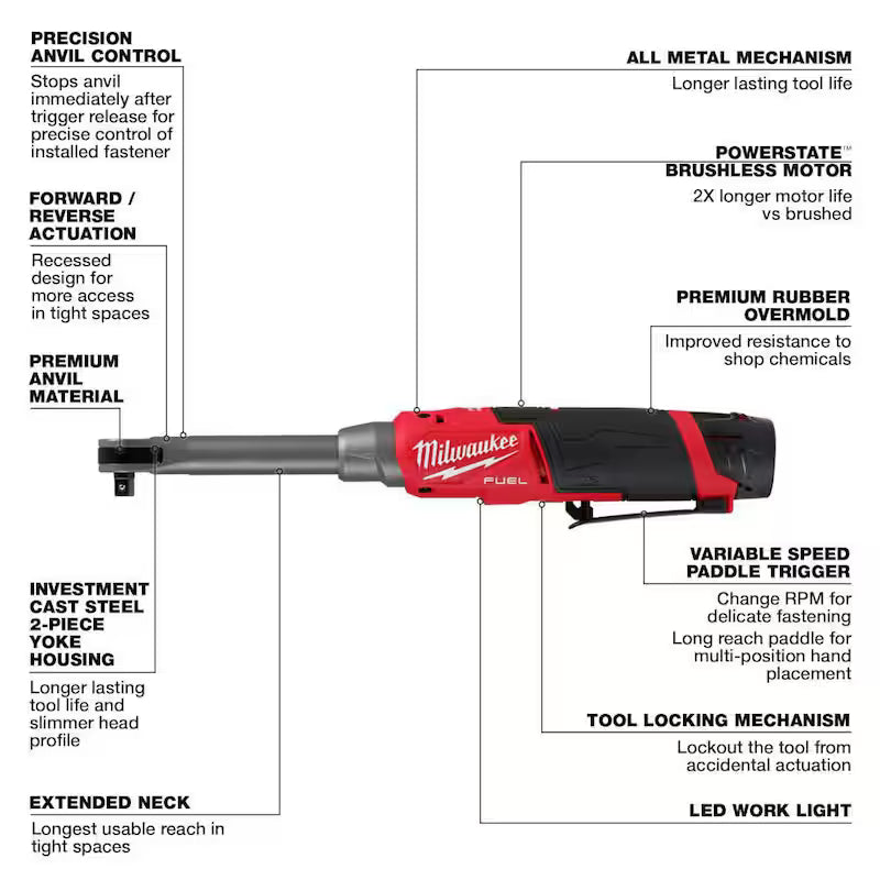 12V Lithium-Ion Brushless Cordless 3/8 in. Ratchet Kit U246611