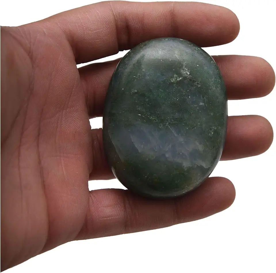 Green Aventurine Oval Worry Crystal Healing Palm Pocket Stone U793548
