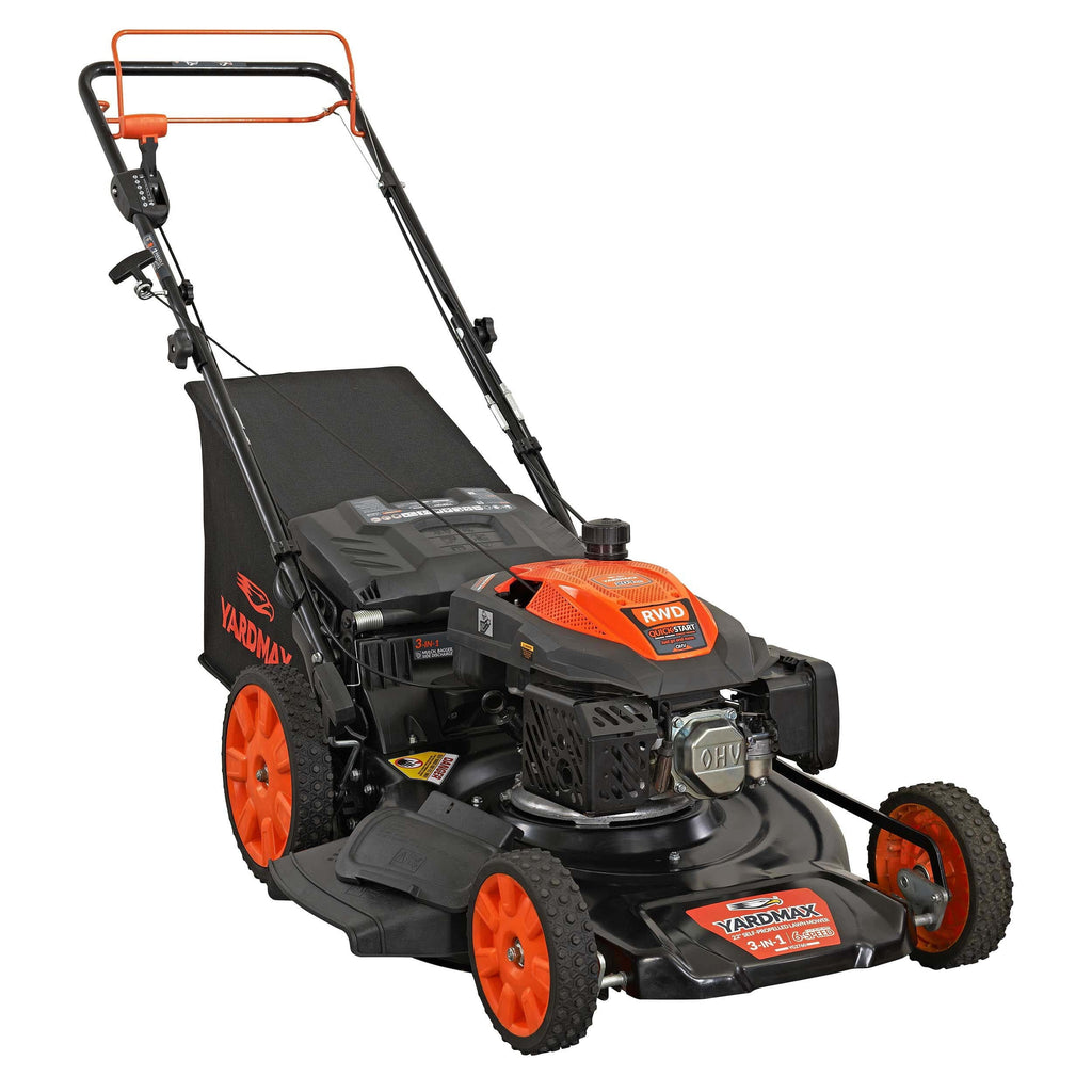 22 in. 201cc 6 Speed 3-in-1 Gas Self Propelled Lawn Mower L7770