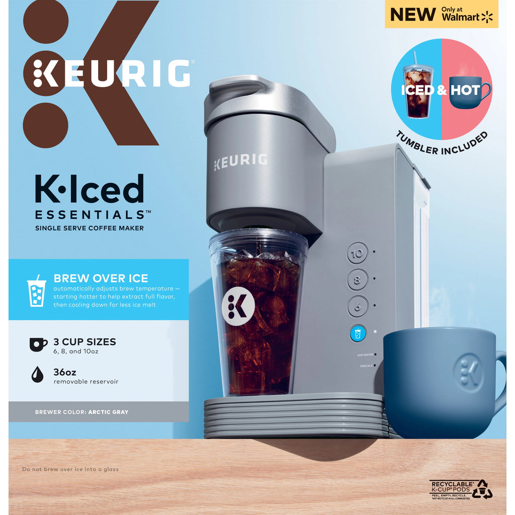 Gray Single-Serve K-Cup Pod Coffee Maker W8989