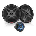 Black 6.5 Marine Speakers with Bluetooth Remote Control 2 Pack T40005