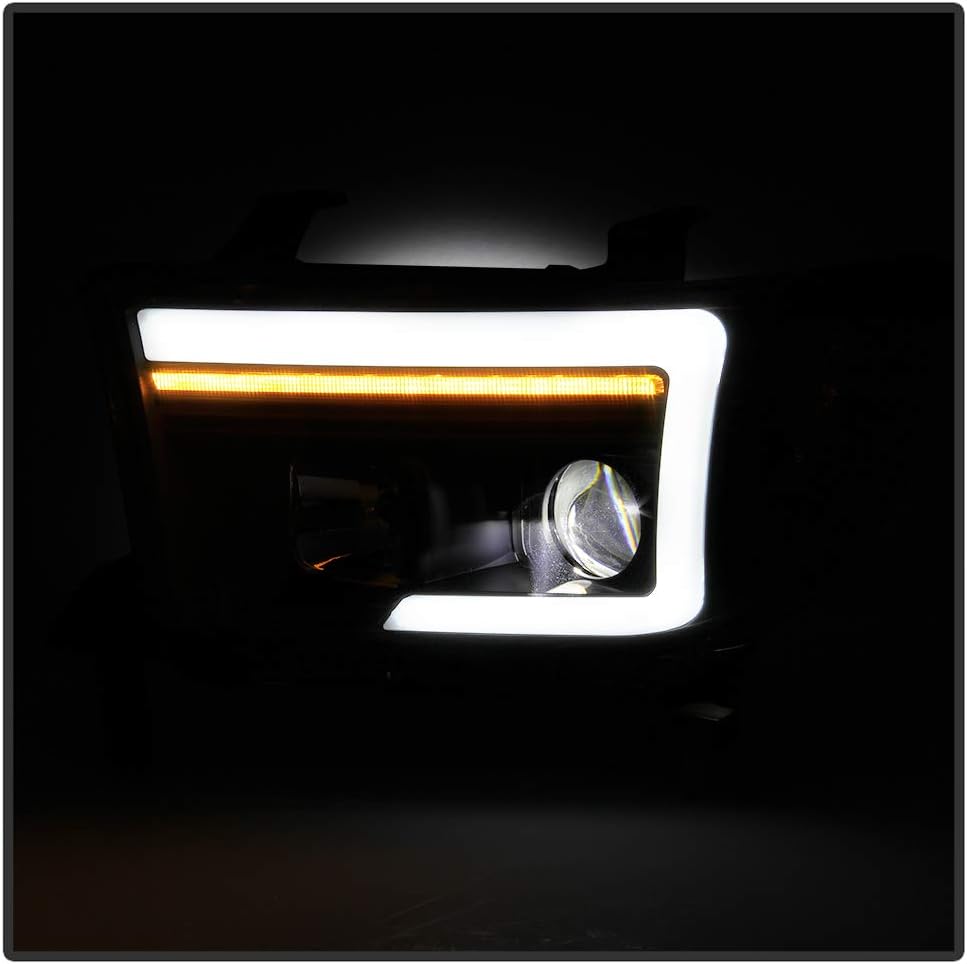 Black LED Projector Headlights V3910
