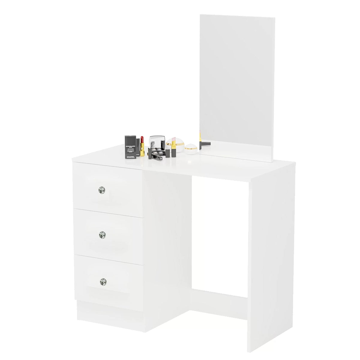 White Makeup Vanity Desk with Mirror L937378