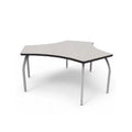 Desk with Grey Nebula Laminate & 3 Adjustable Silver Legs Y144447