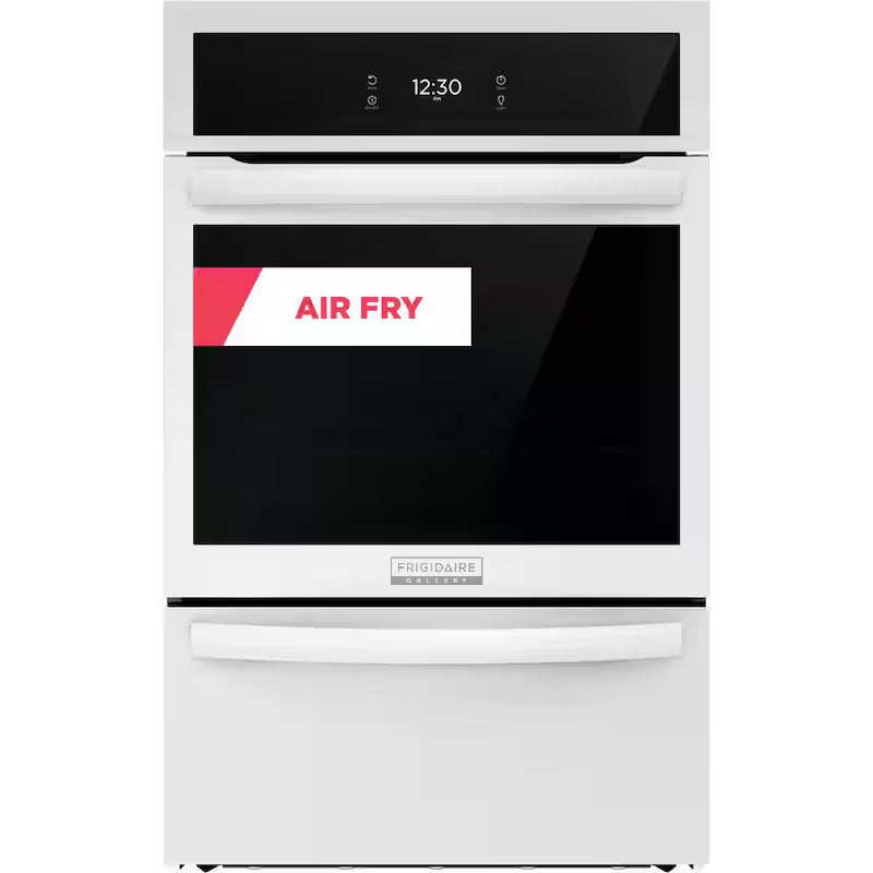 24 in. Single Gas Built-In Wall Oven with Air Fry Self-Cleaning in White P70791