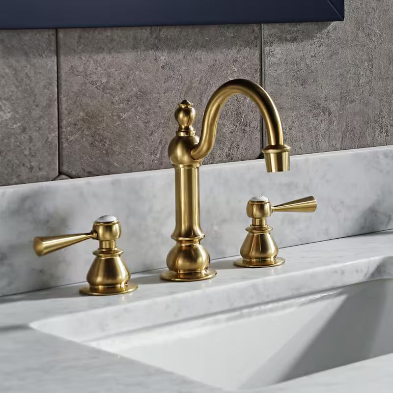 Adjustable Widespread 2-Handle High Arc Lavatory Faucet H18589