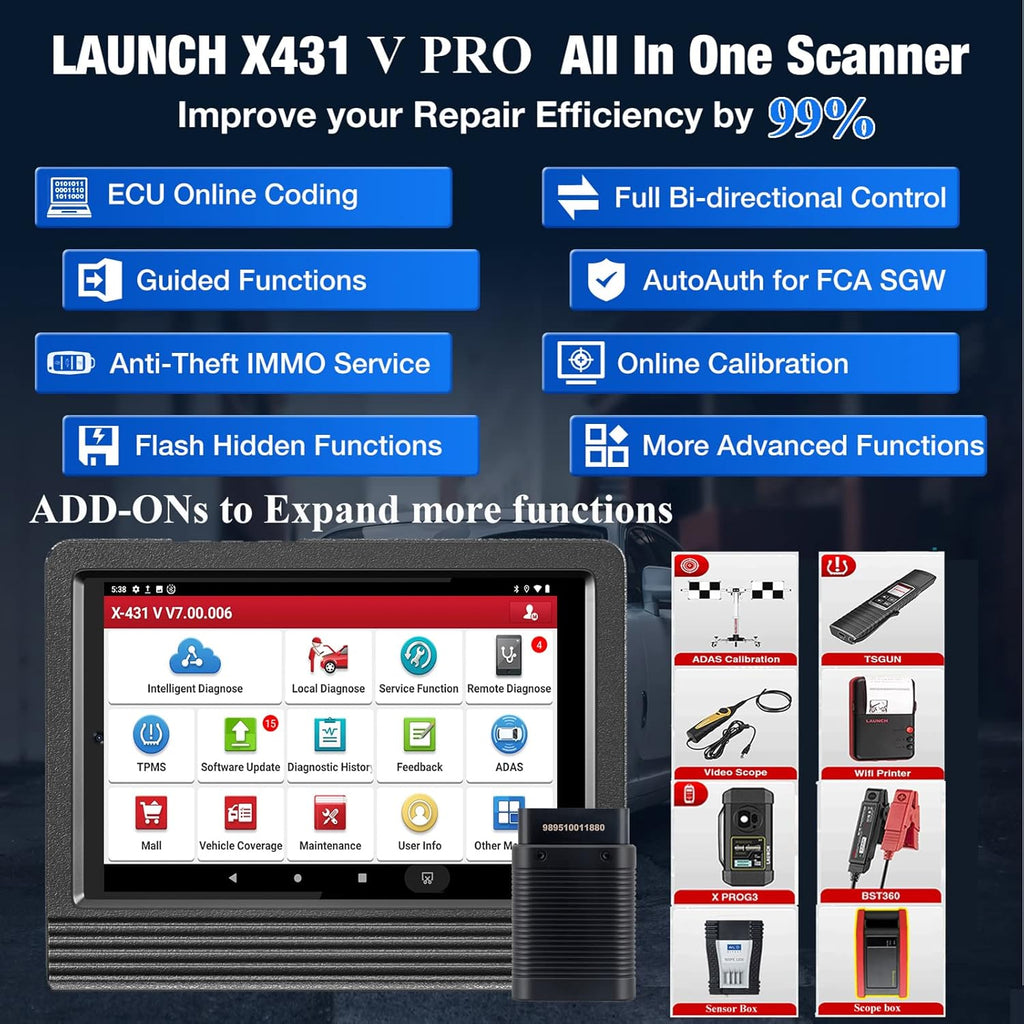 Bi-Directional Automotive Diagnostic Scan Tool W466