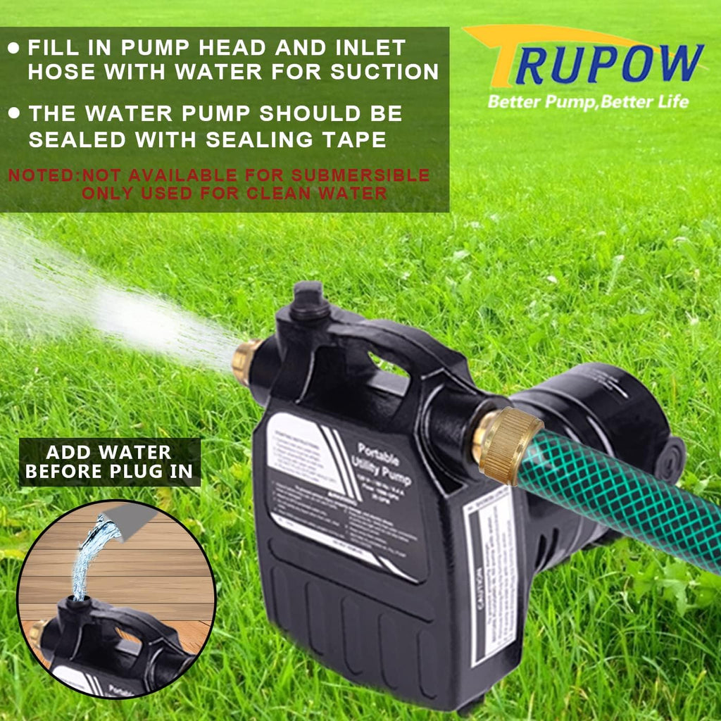 1/2HP 1450GPH Cast Iron Portable Electric Water Pump I31702