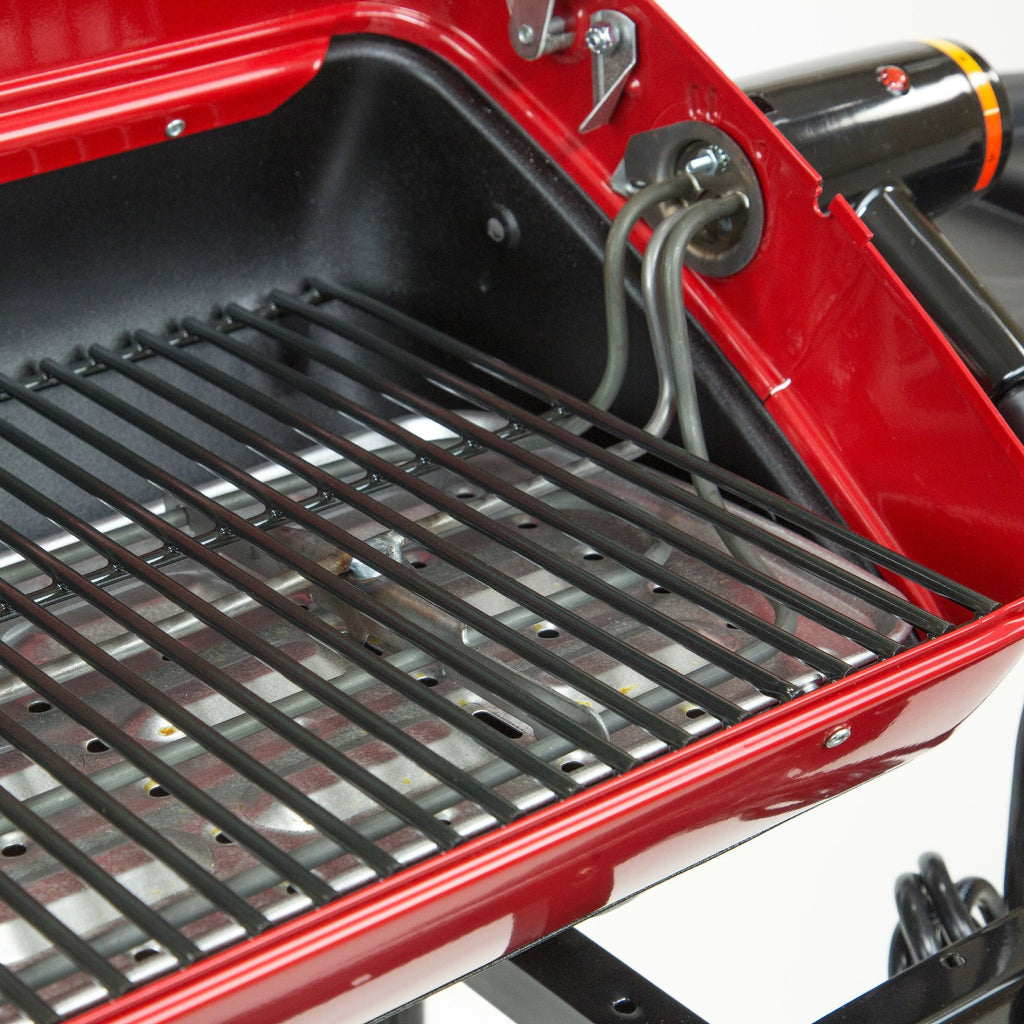 Portable Electric Cart Grill with Two Folding Tables, Red X61112