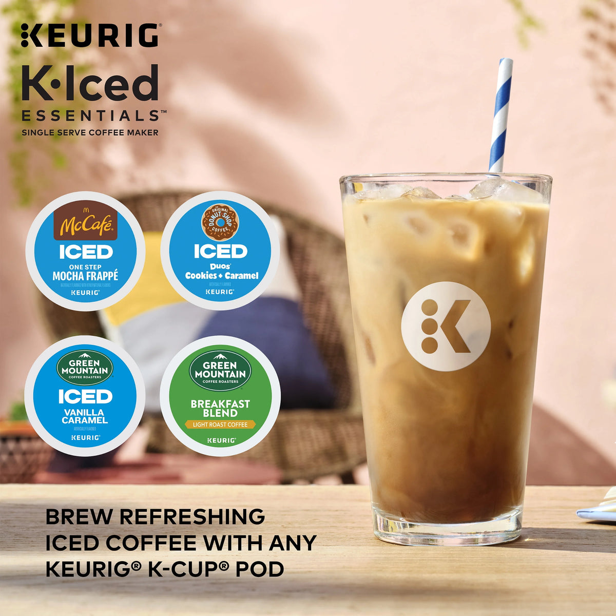 Gray Single-Serve K-Cup Pod Coffee Maker W8989