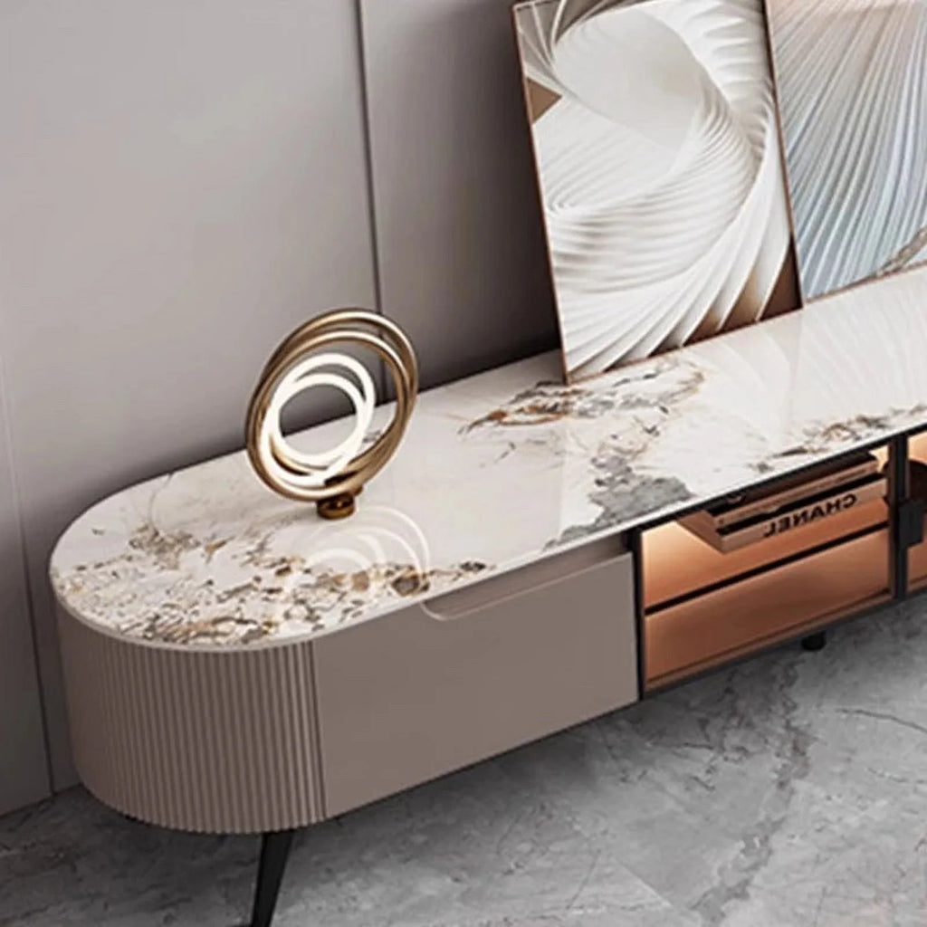 Corner TV Stand with Drawers V52010