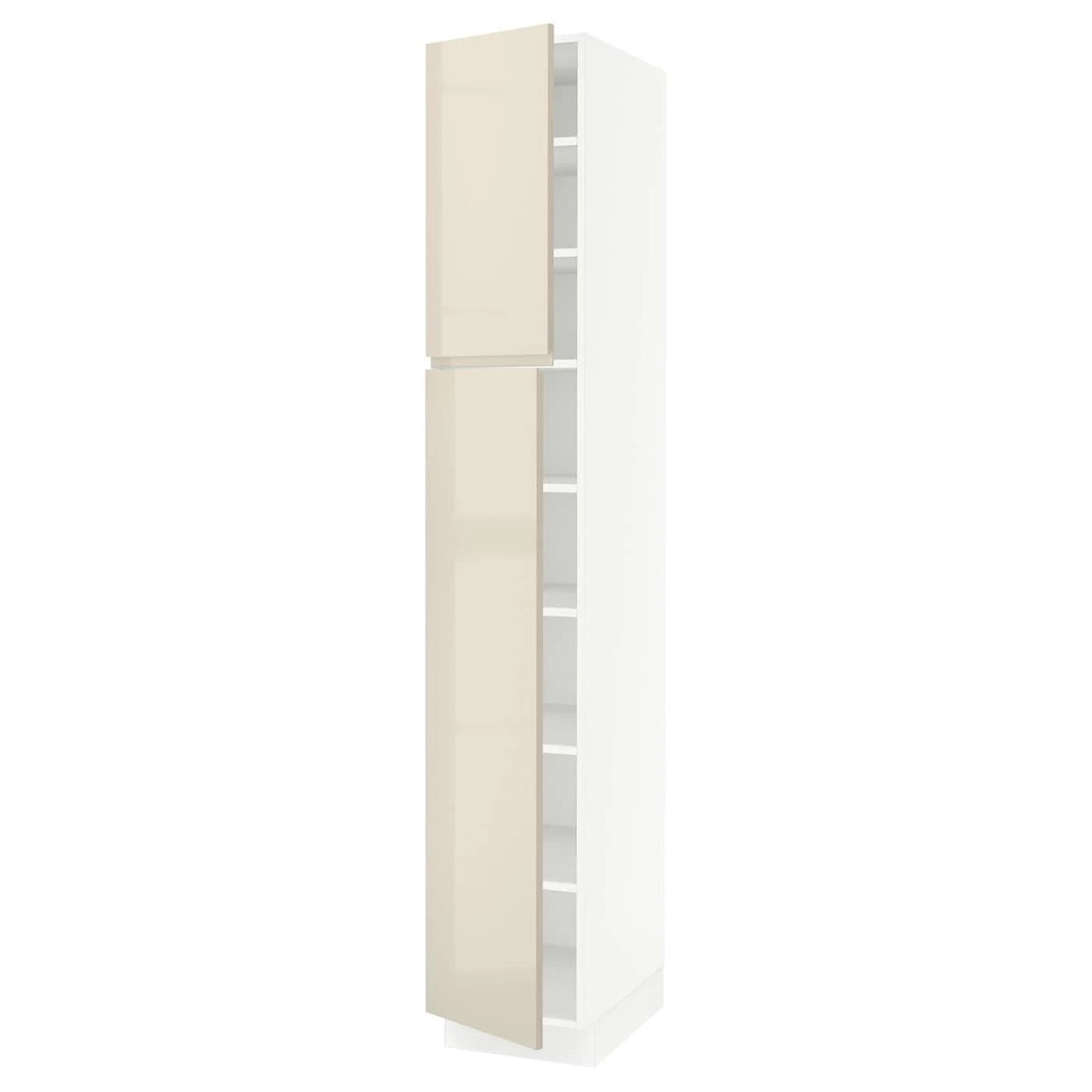 White High Cabinet with 2 Doors O939