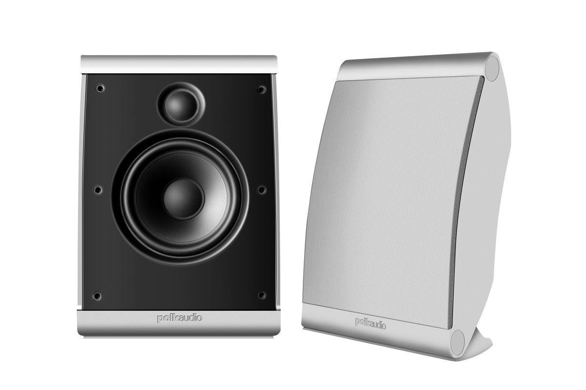 White Compact Speakers Pair O6926