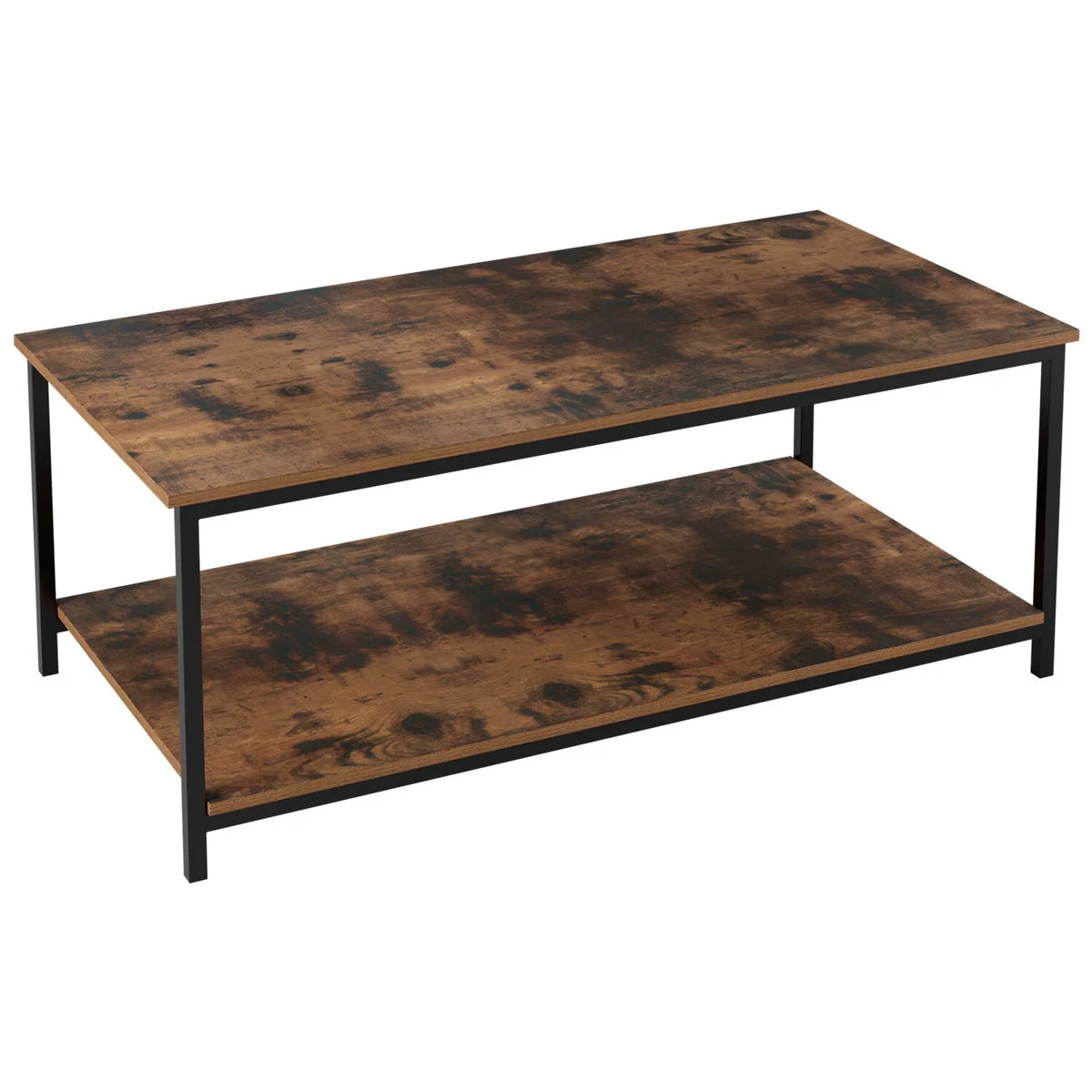 2-Tier Coffee Table with Storage Shelf V684