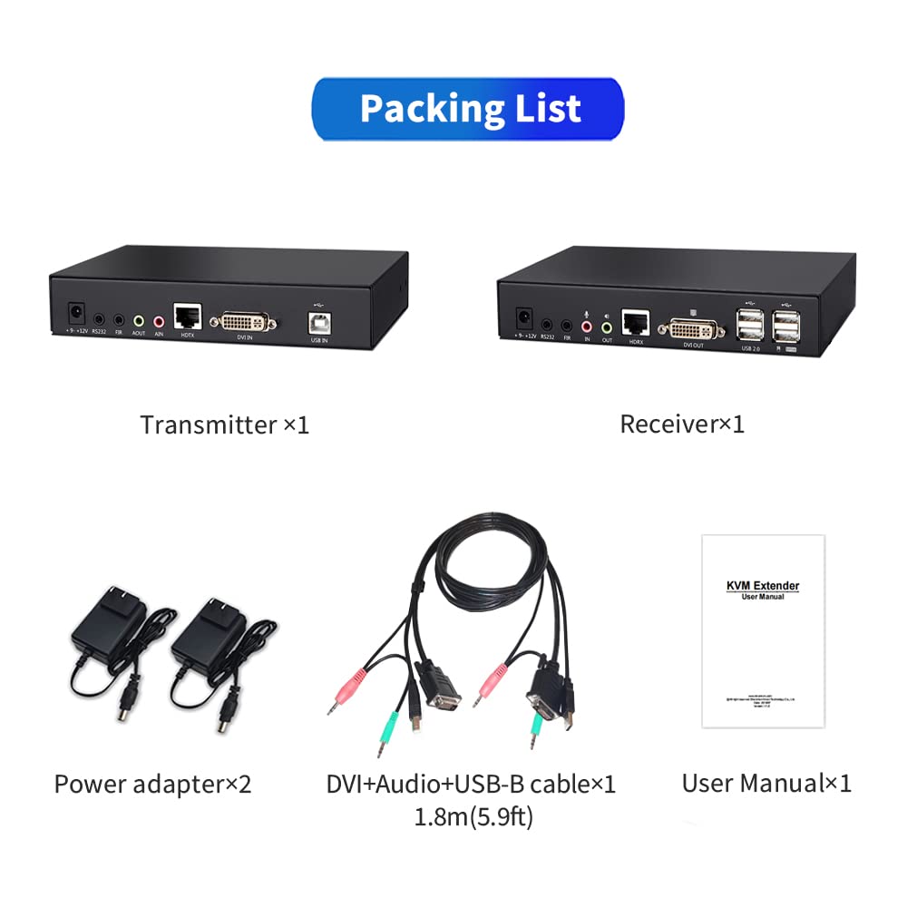 HDBaseT KVM Extender 1080P Over CAT5E/CAT6 Up to 100 m R79360