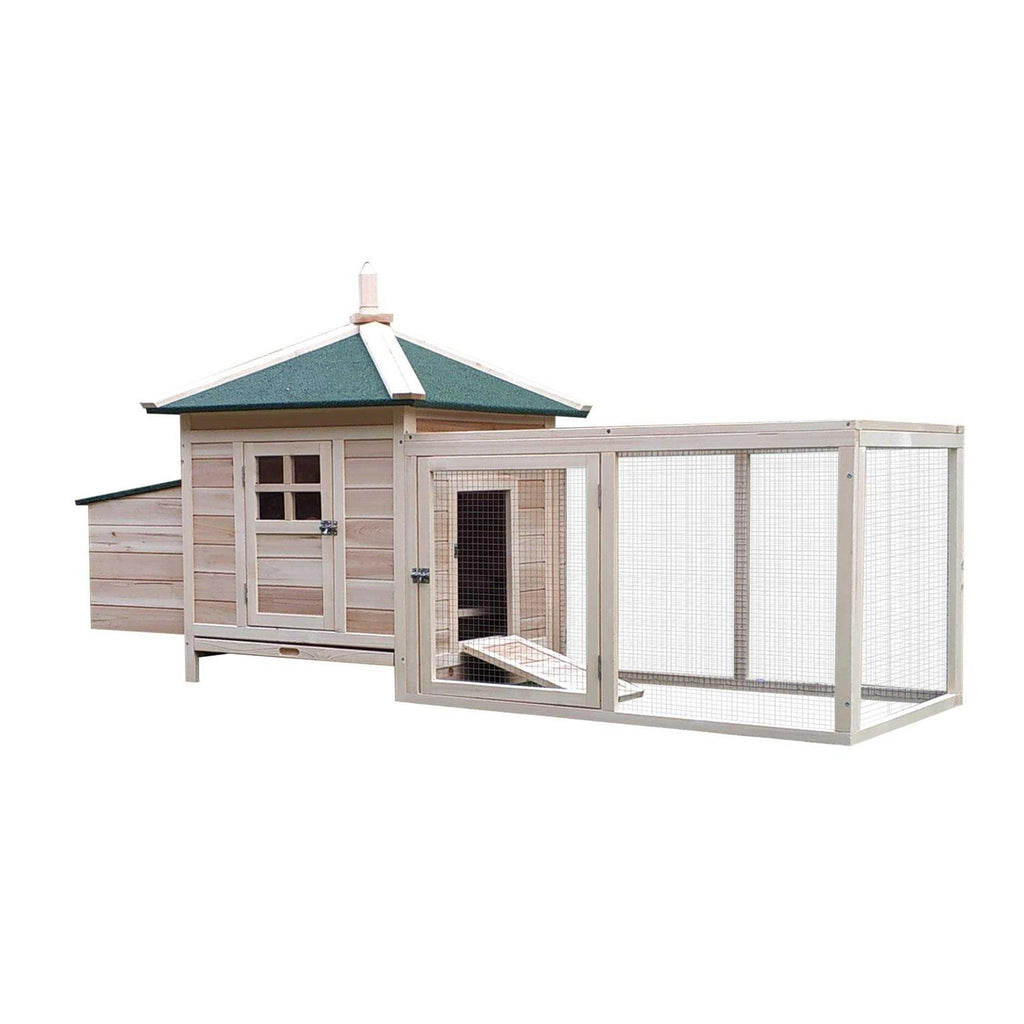 Wooden Chicken Coop with Nesting Box B363124