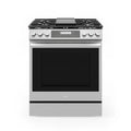 30 In. Slide-In Gas Range with 5 Burners and 6.1 cu. ft. Self-Cleaning Oven in Stainless Steel H6296