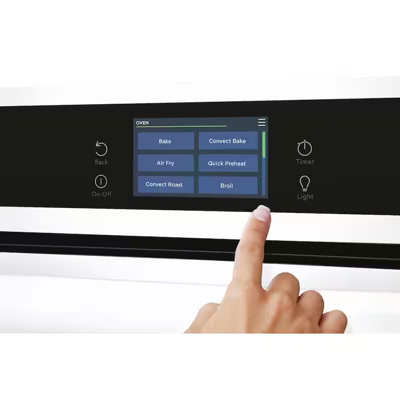 24 in. Single Gas Built-In Wall Oven with Air Fry Self-Cleaning in White P70791