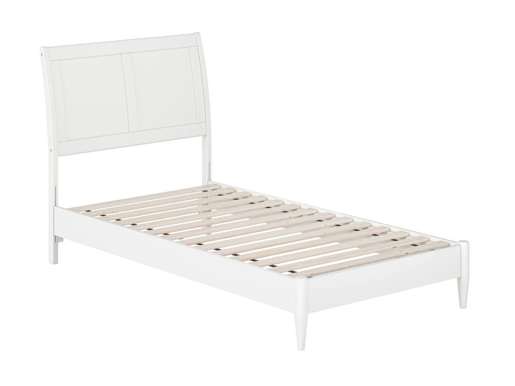 Twin Solid Wood Sleigh Platform Bed F5840