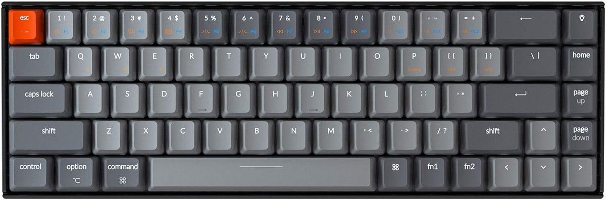 Hot Swappable Wireless Bluetooth Mechanical Gaming Keyboard 65% Compact 68-Key RGB M68279