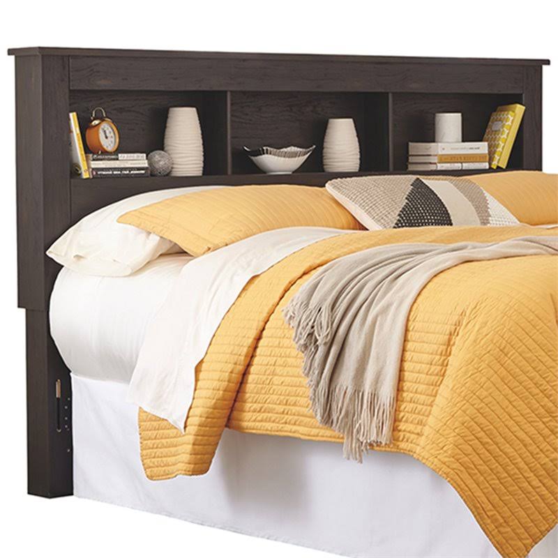 Dark Brown King Bookcase Headboard X56335