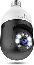 Light Bulb Security Camera 360 Degree 1080P WiFi Indoor Outdoor J481999