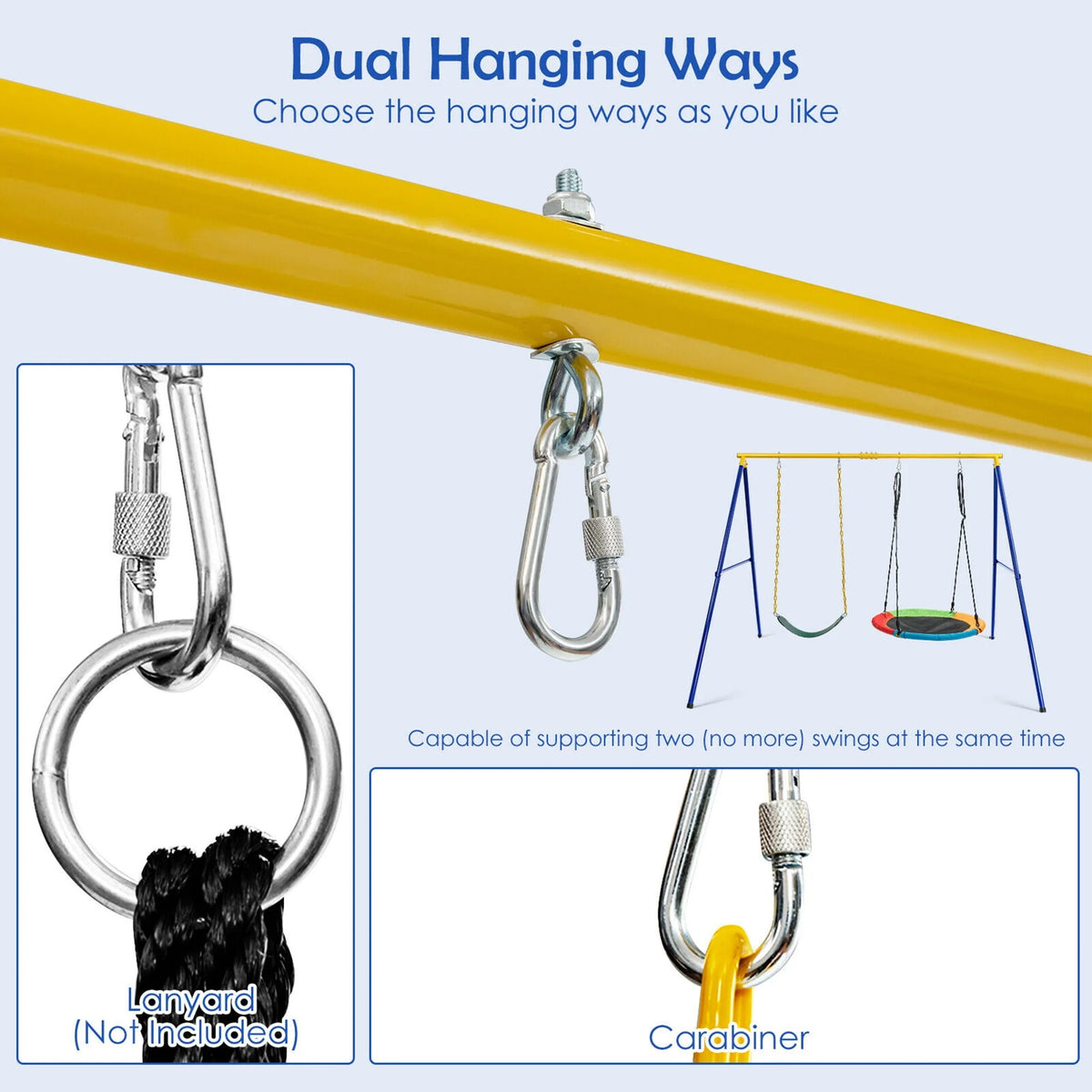 Heavy-Duty Metal Swing Frame Y141339