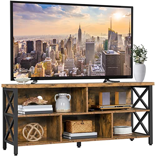 Gray TV Stand up to 65 Inch with Storage Compartments V77727