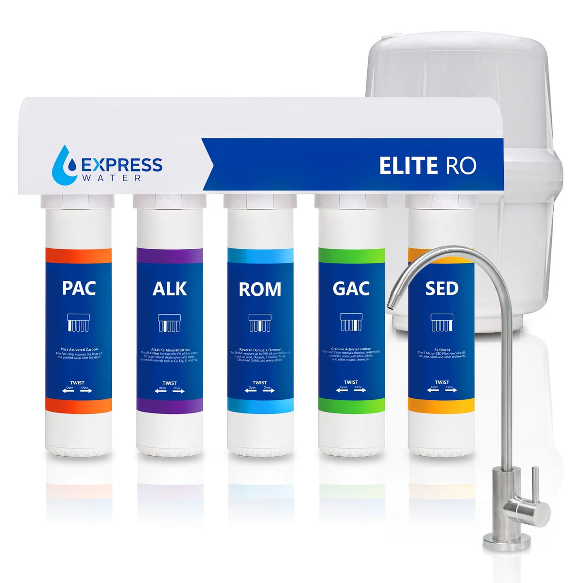 9 Stage Reverse Osmosis Alkaline Water Filtration System G767670