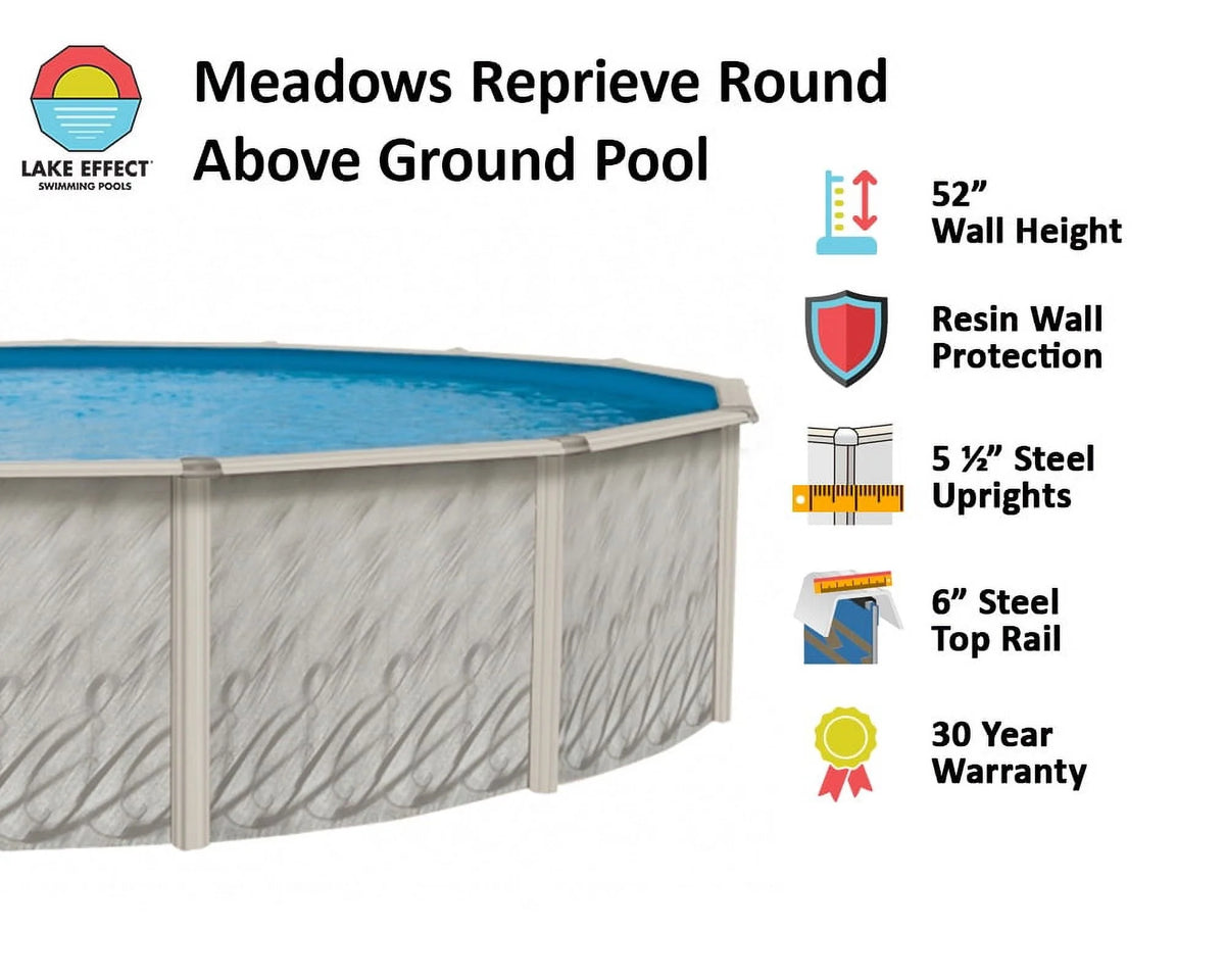 12' x 24' x 52 Oval Above-Ground Swimming Pool Y1406