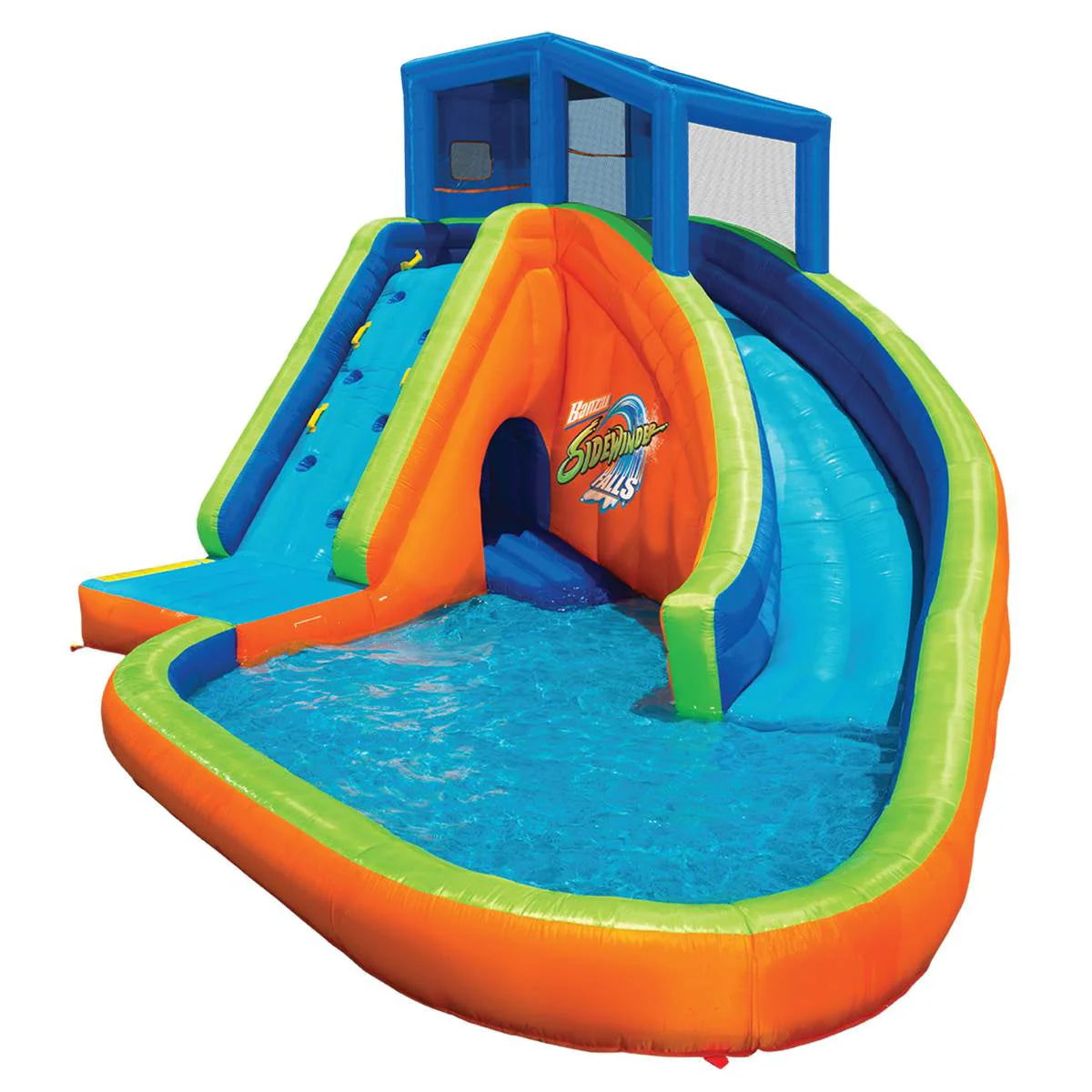 2 Pack Inflatable Kiddie Pool with Slides & Cannons C7417