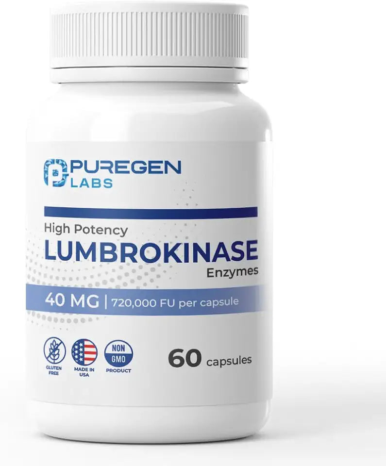 Lumbrokinase 40mg 60 Vegetarian Capsules G4981