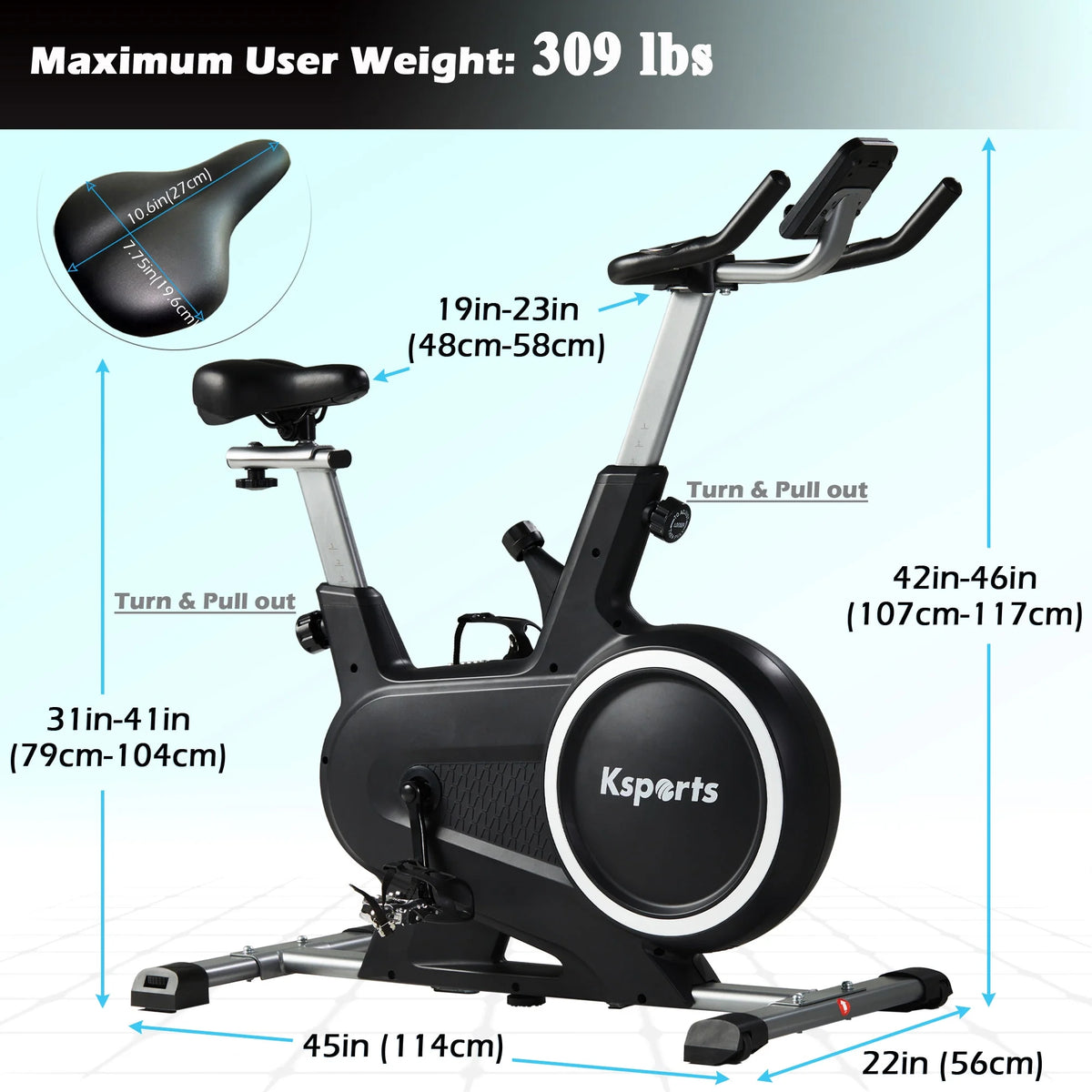 Wool Felt Resistance Exercise Bike C388