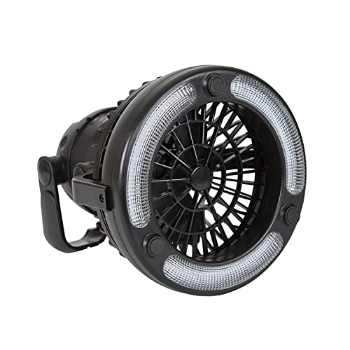 Black Camping Lantern with Fan U201428