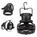 Black Camping Lantern with Fan U201428