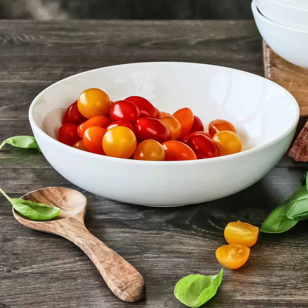 Porcelain Round Pasta Serve Bowls, Set of 4 F35920