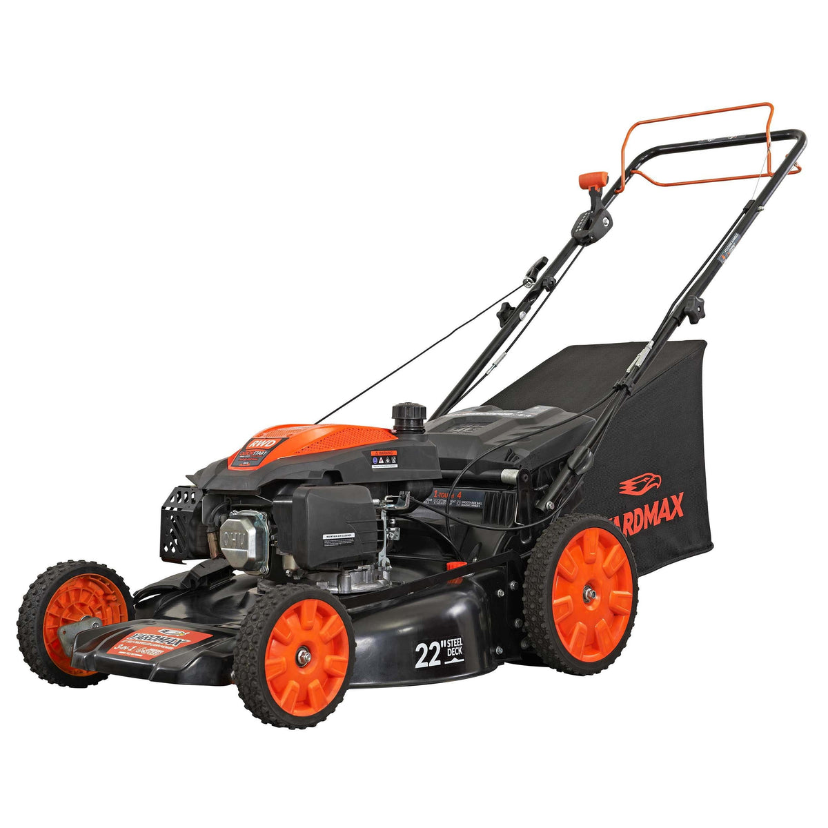 22 in. 201cc 6 Speed 3-in-1 Gas Self Propelled Lawn Mower L7770