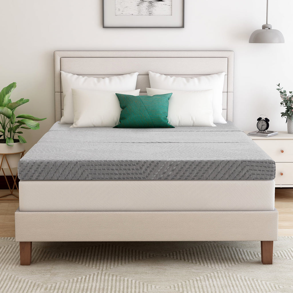 4 inch Tri Fold Memory Foam Mattress with Washable Cover H583593
