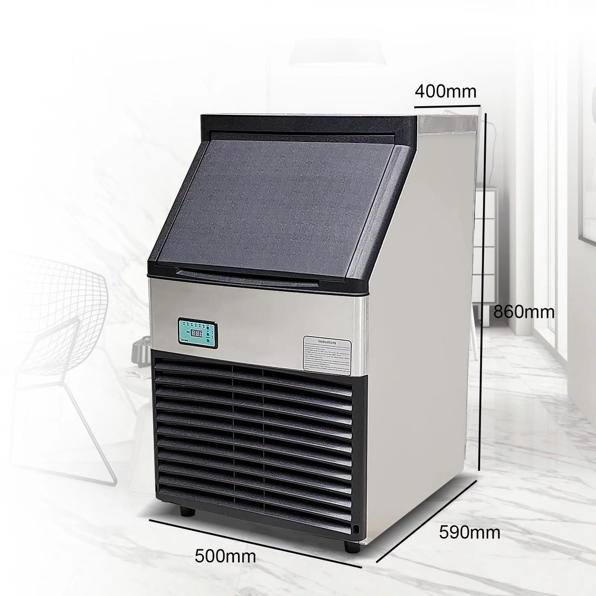 Commercial Auto Ice Cube Machine 132 LBS/Day I4519