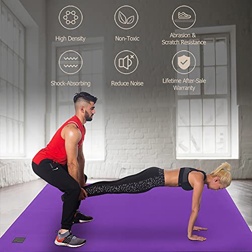 Large Non-Slip Exercise Mat 7mm W406822