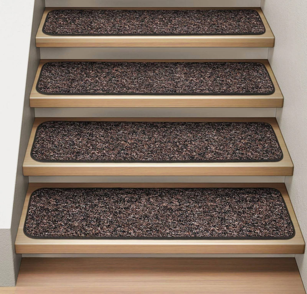 Set of 12 Attachable Indoor Carpet Stair Treads Y10290