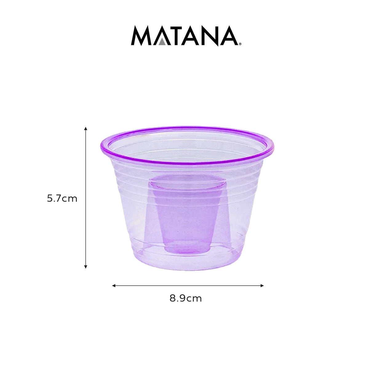 Neon Plastic 3.75oz Shot Glasses with 1oz Inner Shot Cups J893507