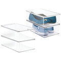 Clear 2 Pack Plastic Storage Organizer Box W69707
