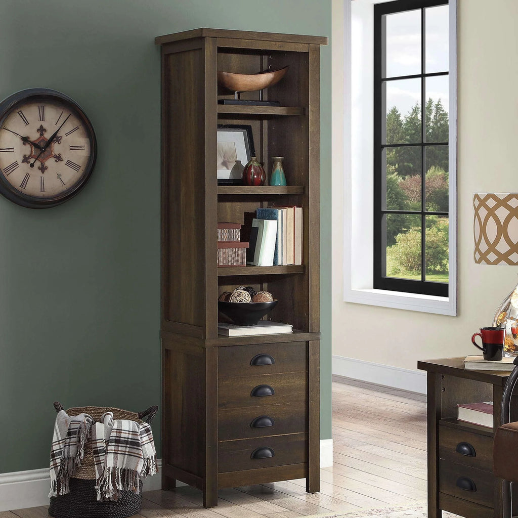 72" Rustic Gray Bookcase R81360