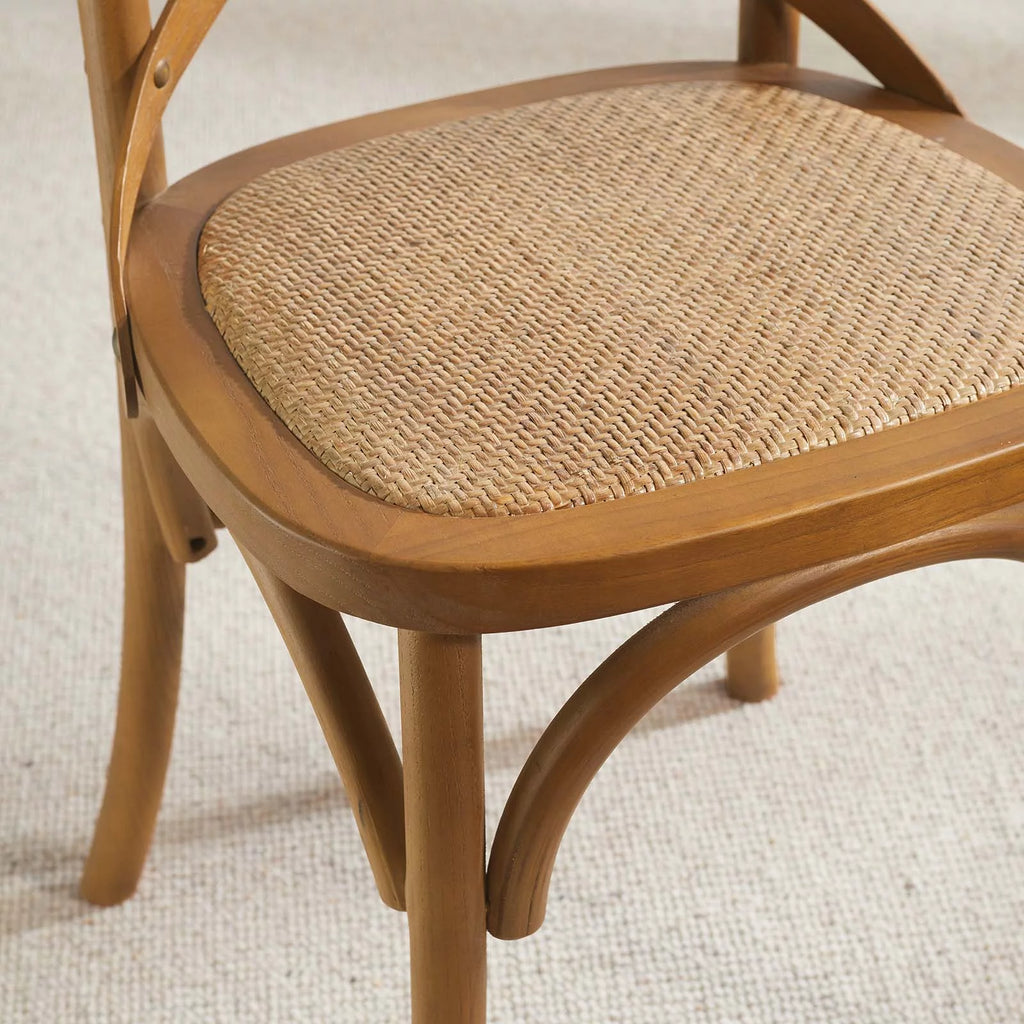 Walnut Dining Side Chair Set of 2 Y161