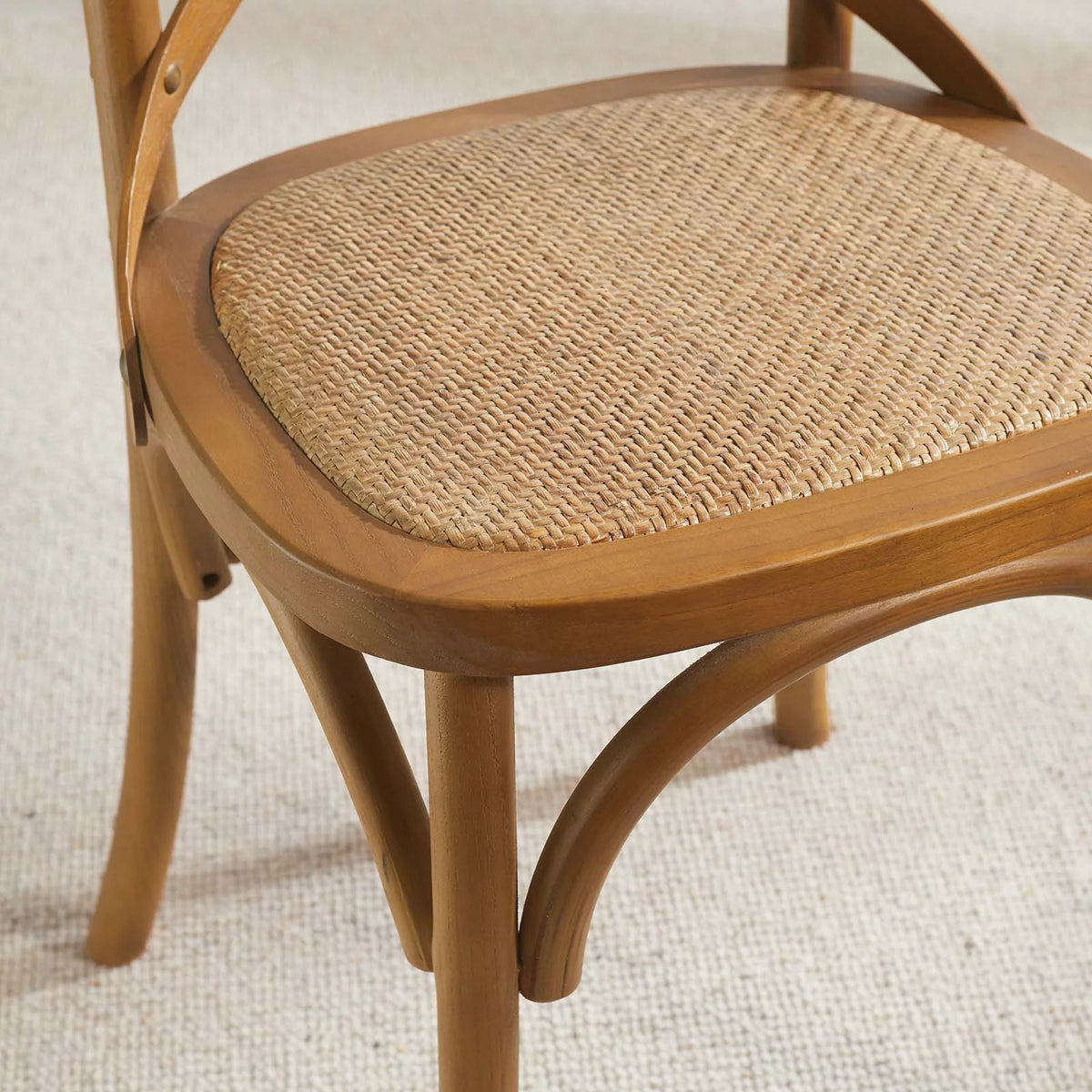Walnut Dining Side Chair Set of 2 Y161