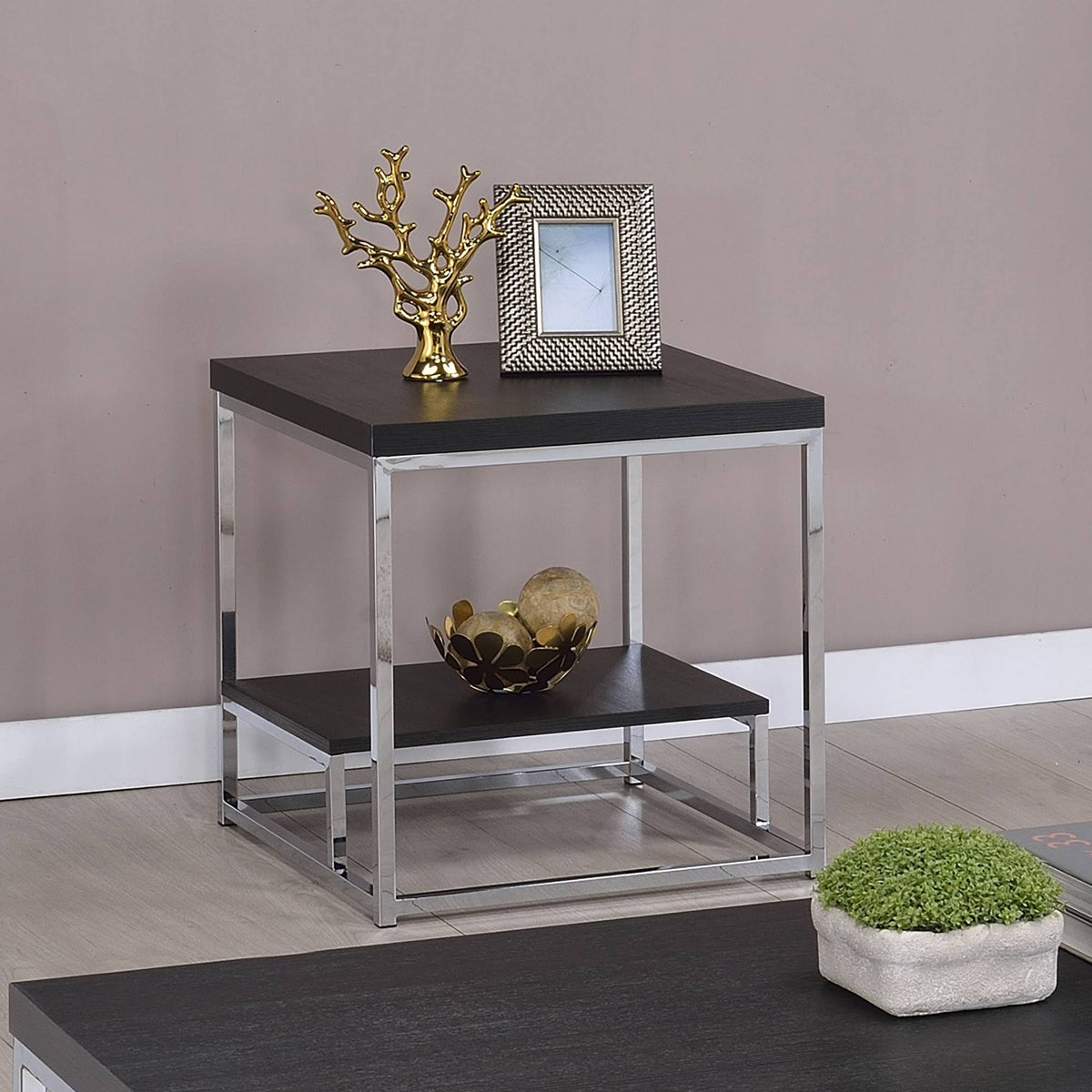 Cappuccino End Table C8895