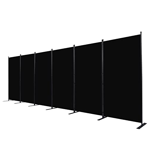 Black 4 Panel Folding Room Divider H881662