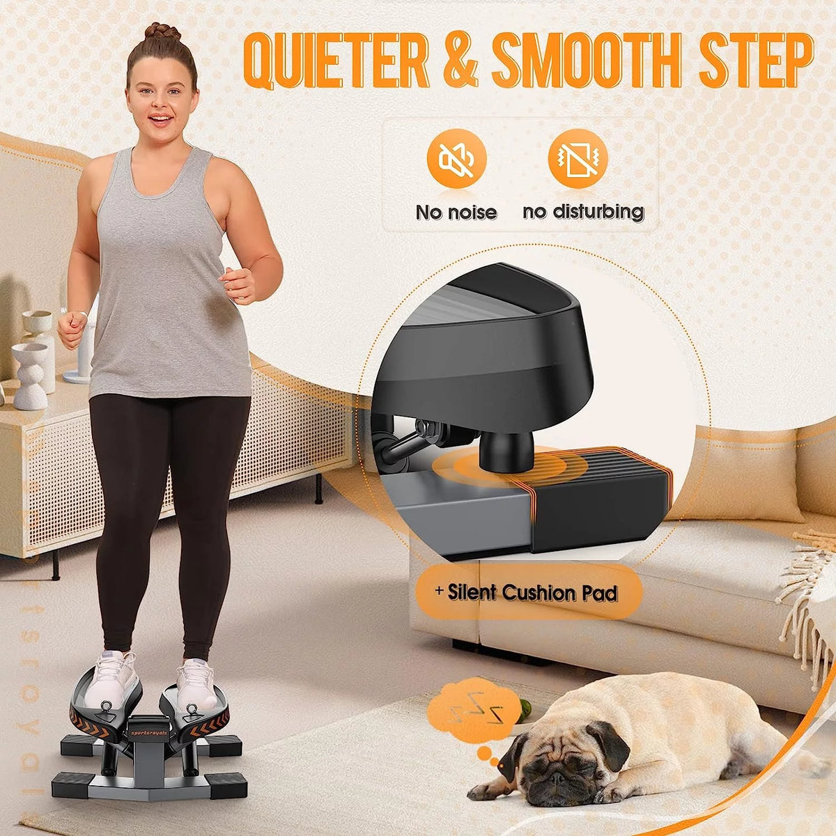 Portable Stair Stepper with Resistance Band R455367