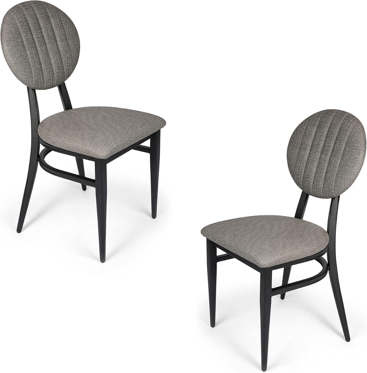 Set of 2 Metal Dining Chair with Wood Seat S706